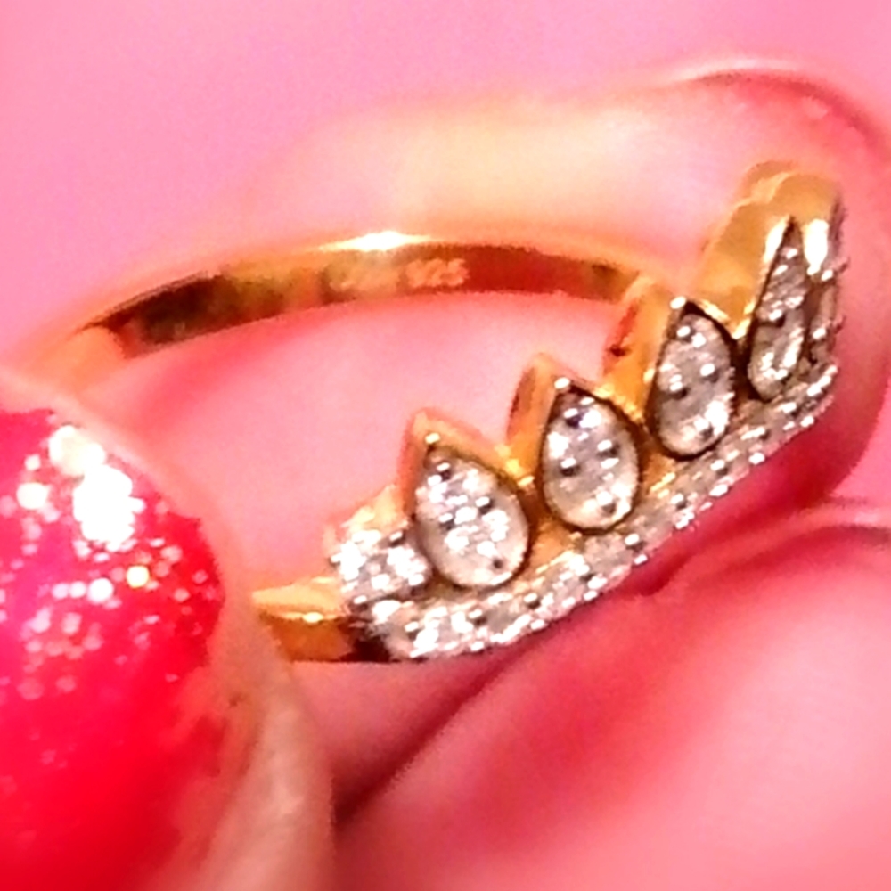 Moissanite Crown Stackable Band Ring Sale! - image 1